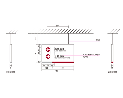 湖南银行VI标识牌